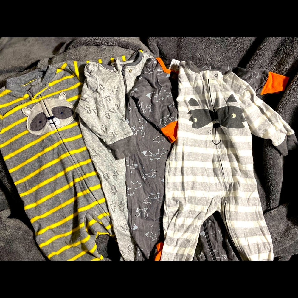 3-6 month boy sleep and plays